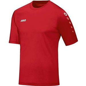 JAKO - Jerseyteam (Korte Mouw), Uniseks-Kind, Sportrood, 128