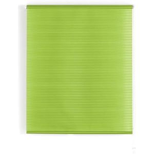 ECOMMERC3 | Rolgordijn, transparant, afmetingen 140 x 180 cm, eenvoudig aan te brengen, stof, afmetingen 137 x 175 cm, met groene strepen