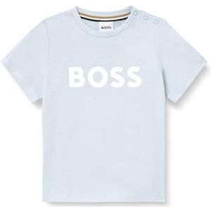 BOSS - J52712 - T-shirt - Glacier blauw - 100% Jersey Katoen