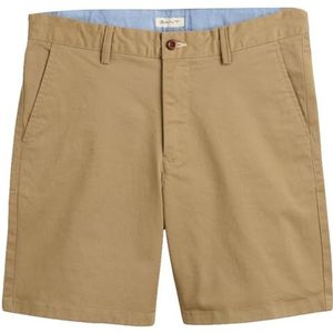 GANT Klassieke chino shorts voor jongens, khaki (dark khaki), 176 cm