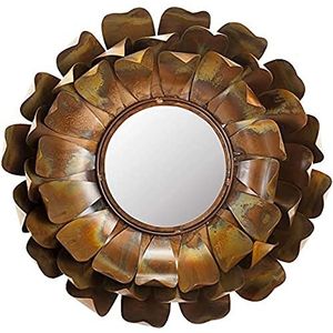 Safavieh EUM3003A spiegel modern 49 x 49.02 cm bruin