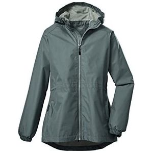 killtec Girl's Functionele parka/outdoorjas met capuchon KOS 222 GRLS JCKT, steel mint, 128, 39273-000