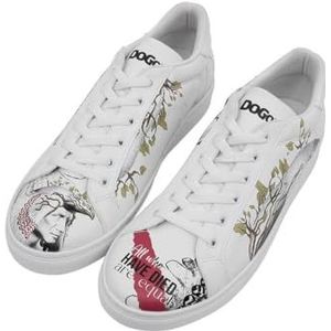DOGO Heren Ace Sneakers Heren Sneakers, Wit, 42 EU