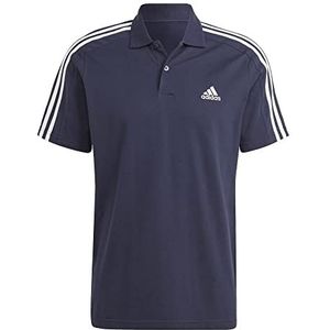adidas Essentials Piqué Embroidered Small Logo 3-Stripes Polo Shirt (Korte Mouw) Heren