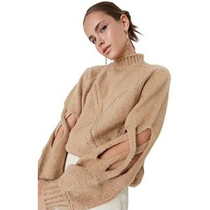 Trendyol Acryl Trui - Beige - Regular L Beige, Beige, L