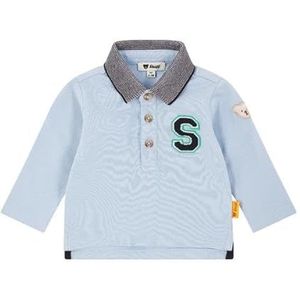 Steiff Poloshirt met lange mouwen voor jongens, Chambray Blue, 56