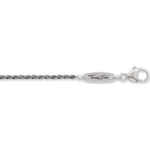 Thomas Sabo Charm Club Zwart Ketting KE1348-637-12, 45.00 cm, 925 Sterling zilver, zwart, Geen edelsteen