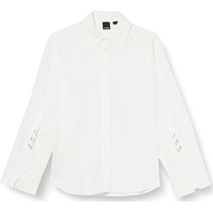 Pinko Cast Away mousseline hemd met piercing, Z04_witte bril., L