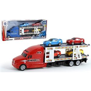 TURBO CHALLENGE - Vrachtwagen Transport - Interventievoertuigen - 028898-1/48 - Wrijvingsvoertuig - Willekeurig model - Plastic - Vanaf 3 jaar