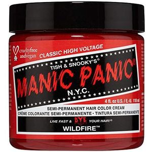 Manic Panic Wildfire Classic Creme, Vegan, Cruelty Free, Red Semi Permanent Hair Dye 118ml