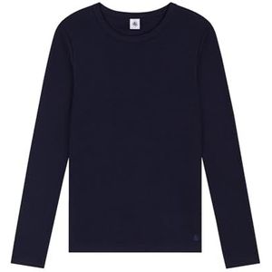 Petit Bateau - T-shirt L'Iconique - Lange Mouwen - Blauw - Katoen