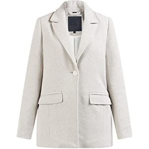 DreiMaster Klassik Fischgrat-blazer dames 31023824, beige visgraat, XS