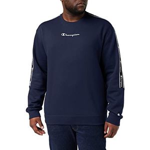Champion American Tape-Fall Fleece Crewneck Sweatshirt voor heren, Navy Blauw, XS