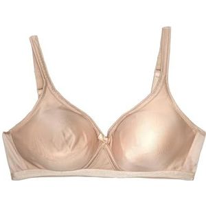Playtex Satijnen Microfiber Sujetador Sin Aros Damesbeha zonder beugel, Beige (Piel 007), 90D
