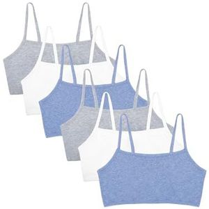 Fruit of the Loom Katoenen sportbeha met spaghettibandjes voor dames, de hele dag comfort en gemakkelijke beweging, voordeelpakketten, 34