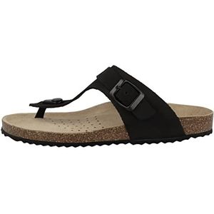 Geox - Brionia Sandalen - Zwart - Nubuck