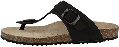 Geox - Brionia Sandalen - Zwart - Nubuck