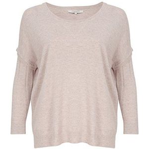 Great Plains Dames Rania Cashmere Blend 3/4 mouw trui, Grey (Lavender Blush Mel), XS