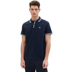 TOM TAILOR Poloshirt voor heren, 10668 - Sky Captain Blue, S
