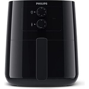 Philips Essential Airfryer - 4,1 L Pan, Friteuse Zonder Olie, Rapid Air-technologie, NutriU-Receptenapp, Tijd- En Temperatuurregeling, Zwart (HD9200/90)