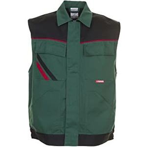 Planam vest Highline, maat XXXL, groen/zwart/rood, 2365064