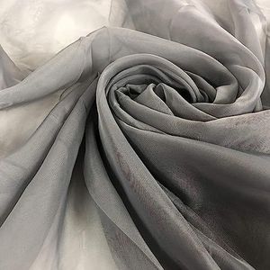 300 cm breed, puur wit voile-netgordijn voor bruiloft gordijnen (donker zilver, 50 meter lang)