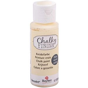 Rayher Hobby 38866105 Chalky Finish for glas, fles 59 ml, albaaster wit