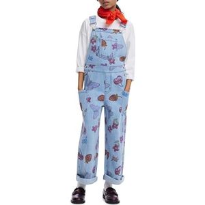 Desigual - Tuinbroek - Multicolor - Denim - Fruitprint