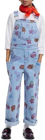 Desigual - Tuinbroek - Multicolor - Denim - Fruitprint
