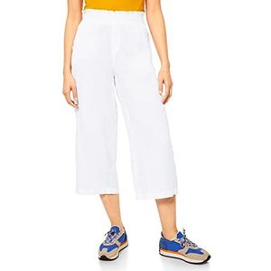 Street One Casual damesbroek met wijde pijpen, wit, 36W x 26L