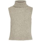 VIBELUNA HOGE NECK S/L KNIT VEST-NOOS, Natural Melange, XXL