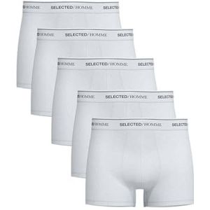 SELETED HOMME SLHLIAM 5-Pack Trunk NOOS, wit/detail: wb 1 - wit, S