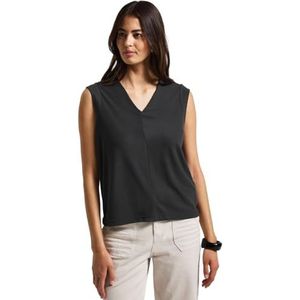 Street One - Shirt - Casual - Zwart - Modalmix