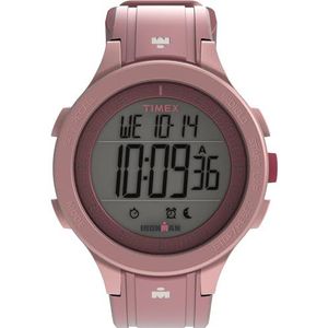 Timex Unisex Digitaal Quartz Horloge met Siliconen Band TW5M62400, roze, riem