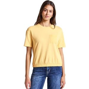 STREET ONE - T-shirt - Buttercream yellow - Met Borstzak