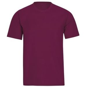 Trigema heren t-shirt deluxe katoen, rood (Sangria 089), L