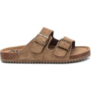 XTI - 144040 - Sandaal - Taupe - Splitleer - Antislip Zool