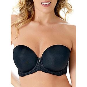 Gossard Superboost kanten strapless beha voor dames, Zwart, 85E