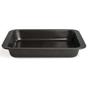 Excelsa Classic Lasagnera Pan 22 x 28 cm, Staal, Zwart