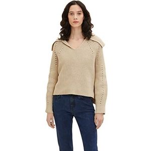 TOM TAILOR Dames trui 1035297, 12365 - Dusty Beige, XXS