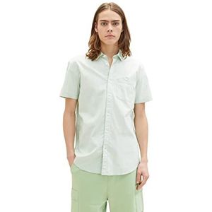 TOM TAILOR Denim Uomini Overhem 1034912, 31148 - Green White Structure, L