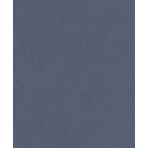 Rasch Behang 633160 - Unitbehang van vlies in blauw uit de collectie Color your life - 10,05 m x 0,53 m (LxB)