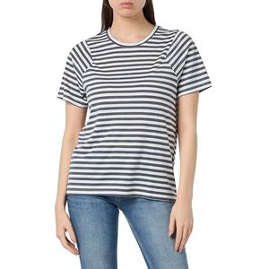 Vila Vicandie S/S Pb T-shirt voor dames, Cloud Dancer/Stripes: navy blazer, S