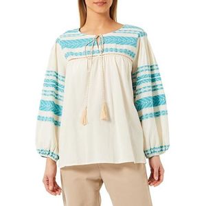 SIDONA Damesblouse 29325648-SI01, turquoise, S, turquoise, S