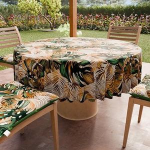Fokitut 2-pack waterdicht rond tafelkleed, 120 inch, vlekbestendig en rimpel polyester tafelkleed, stoffen tafelkleed voor keuken, bruiloft, feest, vakantie diner, outdoor Fokitut 2-pack waterdicht rond tafelkleed, 120 inch, vlekbestendig en rimpel polyester tafelkleed, stoffen tafelkleed voor keuken, bruiloft, feest, vakantie diner, outdoor