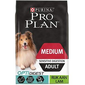 Pro Plan Hond Medium Adult Sensitive Digestion Hondenvoer, Adult Hondenbrokken - Gevoelige Spijsvertering, met Lam, 14kg