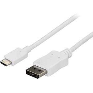 Brodit USB-C naar DisplayPort adapter 1,8m wit