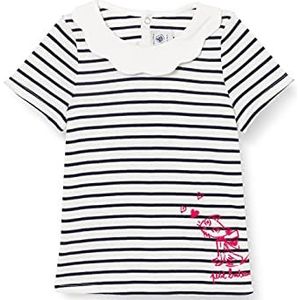 Petit Bateau Babykleding voor meisjes, Marshmallow/smoking., 6 Maanden