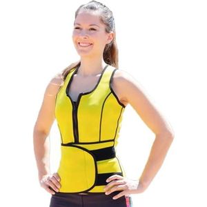 InnovaGoods Sportvest voor dames, met sauna-effect, geel