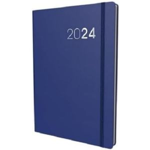 Collins Legacy 2024 Diary A5 Weekboek om te bekijken - Bedrijfsplanner en organisator - Dagboek van januari tot december 2024 - Wekelijks - Blauw- CL53.60-24